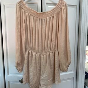 Forever21 long sleeve silk romper
